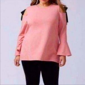 Lane Bryant - Cold Shoulder Bell Long Sleeve